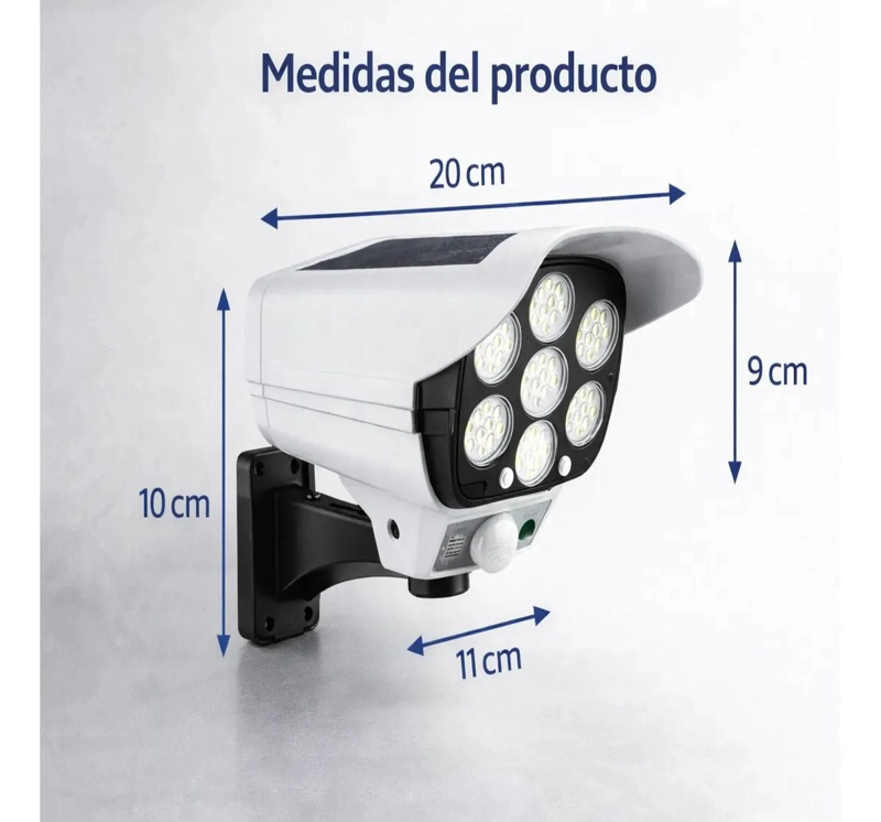 PACK 2 LUCES SOLARES LED CON SENSOR DE MOVIMIENTO PARA EX - 3