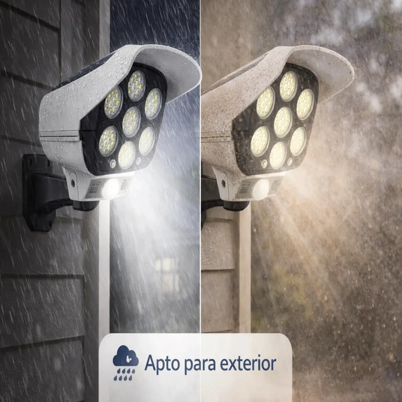 PACK 2 LUCES SOLARES LED CON SENSOR DE MOVIMIENTO PARA EX - 4