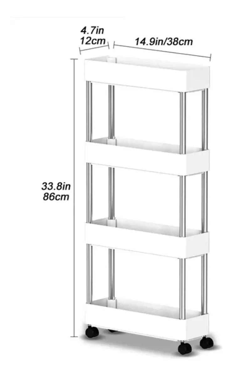 CARRITO ORGANIZADOR 4 NIVELES MULTIUSOS PARA COCINA Y BAÑ - 4