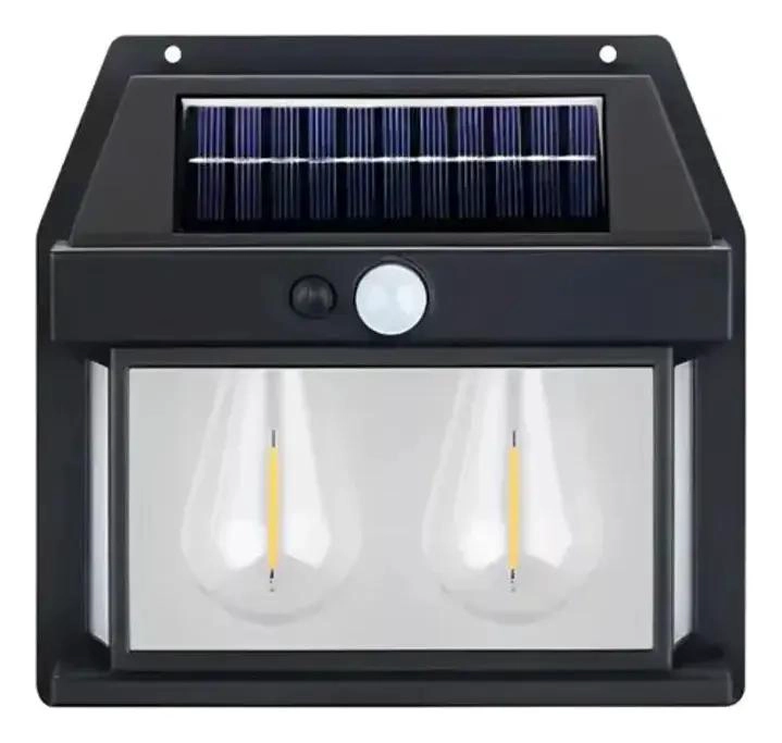 APLIQUE SOLAR IMPERMEABLE CON SENSOR Y 2 LEDS - 1