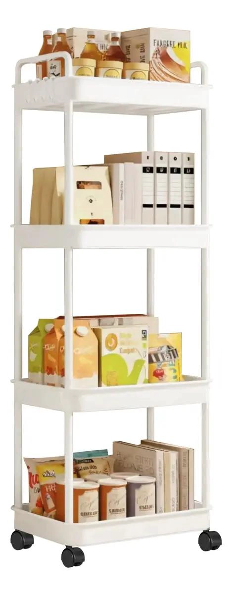 CARRITO DE ALMACENAMIENTO 4 NIVELES CON ASA - 1