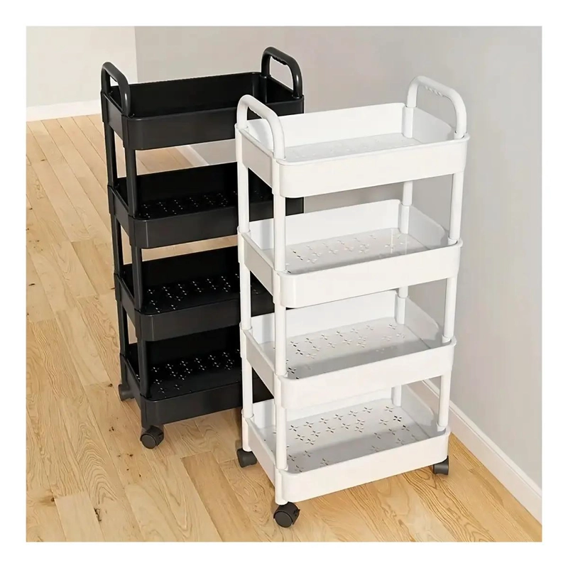 CARRITO DE ALMACENAMIENTO 4 NIVELES CON ASA - 4