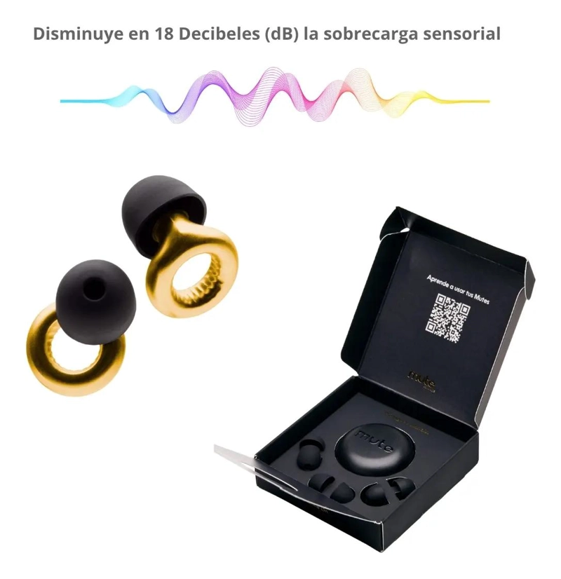 TAPONES AURICULARES CANCELACION RUIDO MUTE SENSE - 3