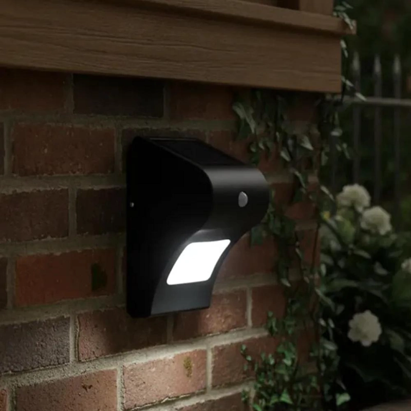 APLIQUE DE MURO SOLAR LED 0,5W LUZ CALIDA CON SENSOR - 2