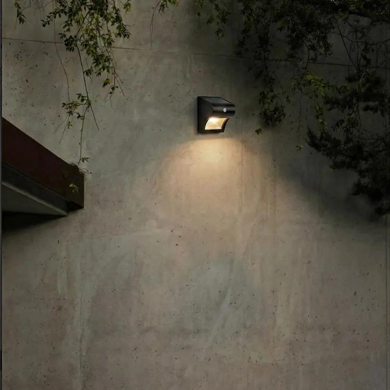 APLIQUE DE MURO SOLAR LED 0,5W LUZ CALIDA CON SENSOR - 4