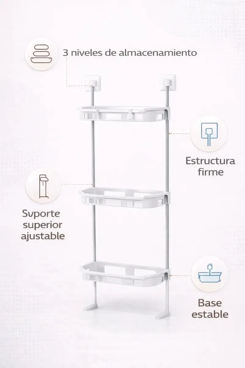 REPISA PARA BAÑO 3 NIVELES SIN PERFORAR - 5