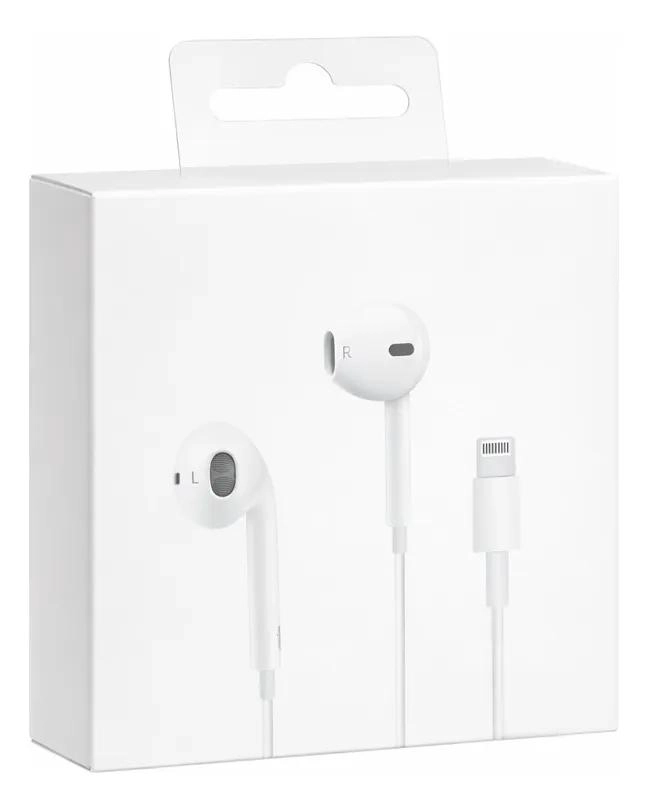 AURICULARES LIGHTNING PARA IPHONE ALTA CALIDAD BLANCO - 1