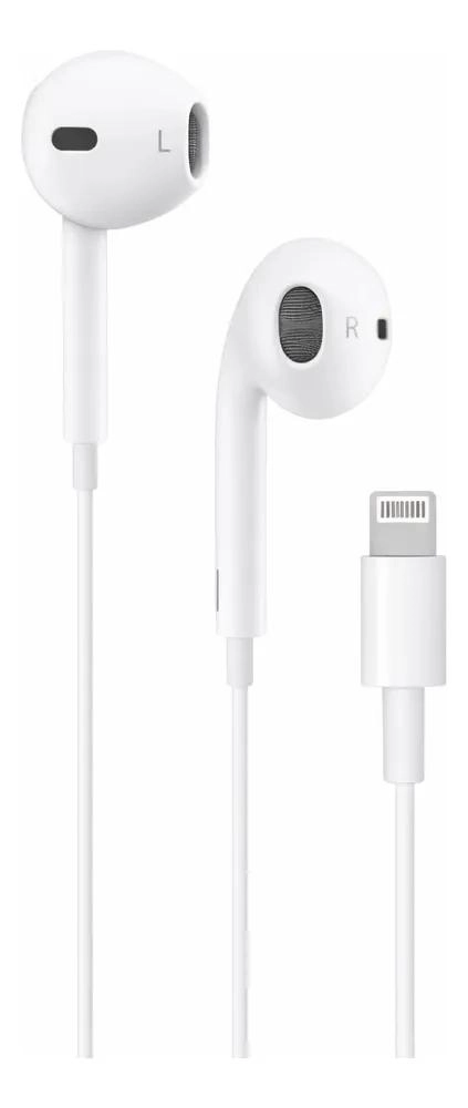 AURICULARES LIGHTNING PARA IPHONE ALTA CALIDAD BLANCO - 2