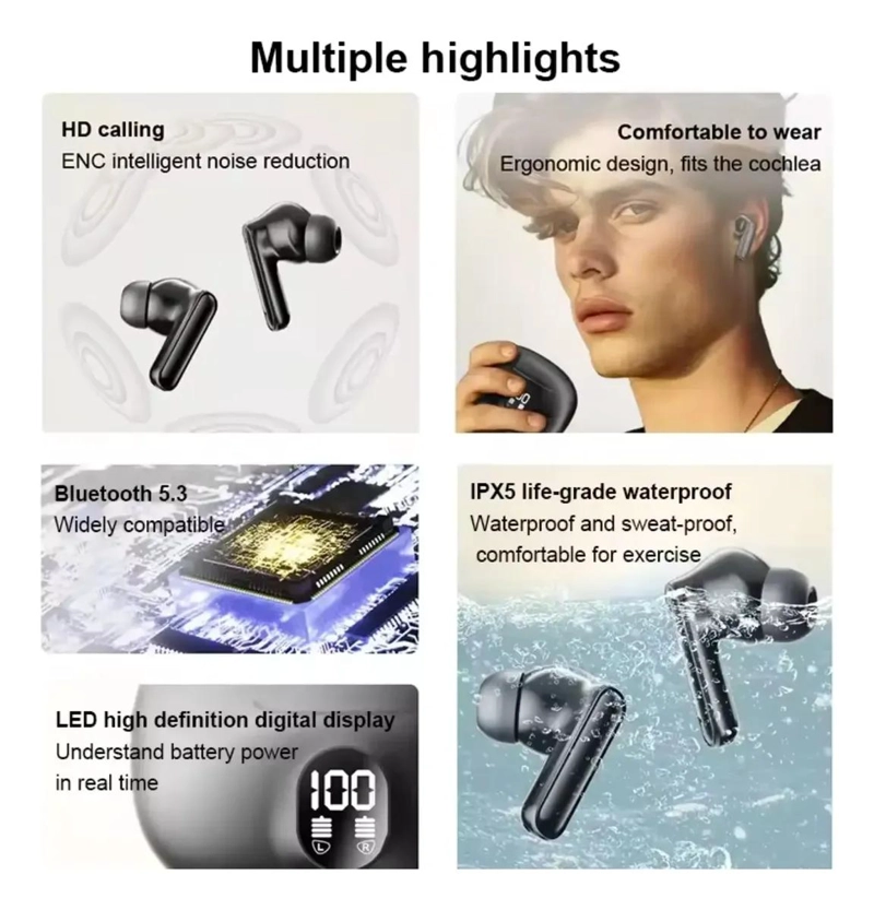 AUDIFONOS BLUETOOTH TRUE WIRELESS DEPORTIVOS - 2