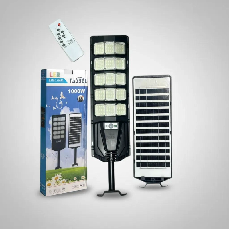 FOCO LED SOLAR 1000W EXTERIOR CON PANEL Y CONTROL - 1