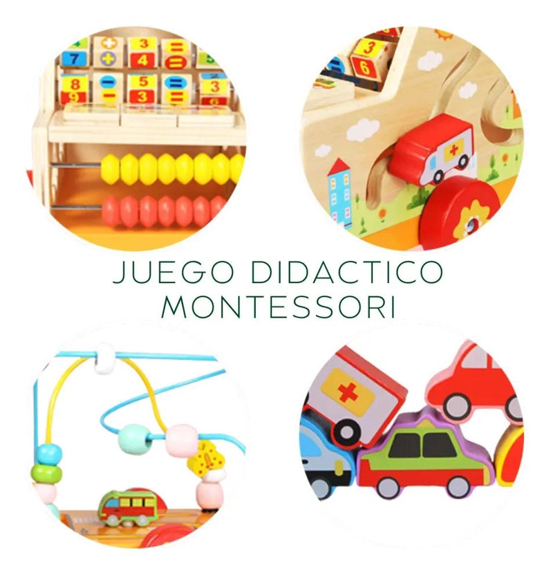 CENTRO DE ACTIVIDADES MONTESSORI DE MADERA MULTIFUNCIONAL - 4