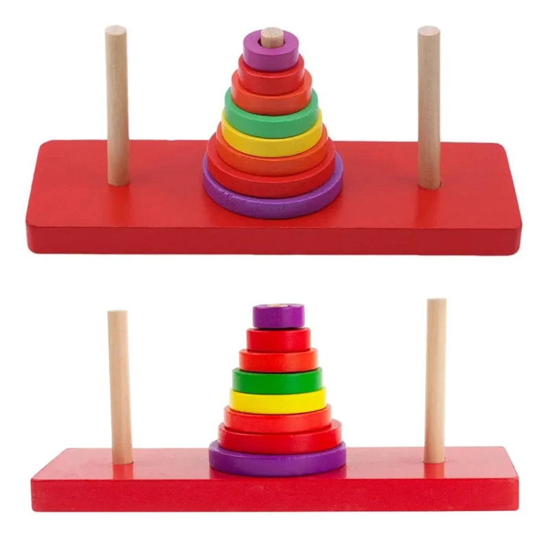 JUGUETE SENSORIAL TORRE DE MADERA PARA BEBE S - 4