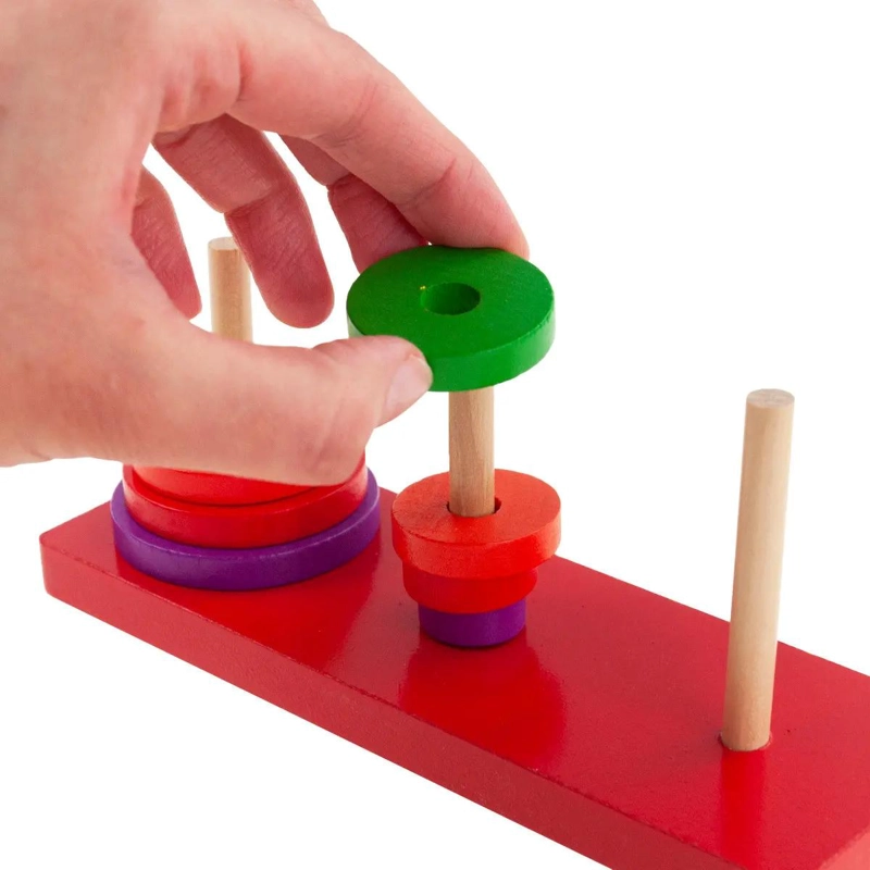 JUGUETE SENSORIAL TORRE DE MADERA PARA BEBE S - 5