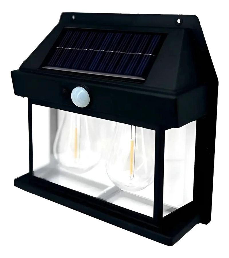 PACK 4 LAMPARAS SOLARES LED DOBLE PARA PARED - 1