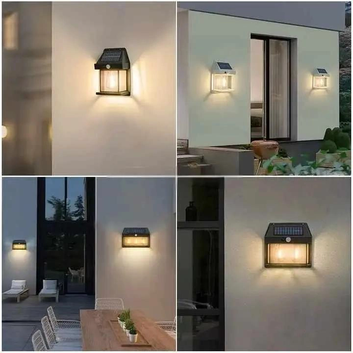 PACK 4 LAMPARAS SOLARES LED DOBLE PARA PARED - 3