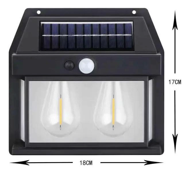 PACK 4 LAMPARAS SOLARES LED DOBLE PARA PARED - 4