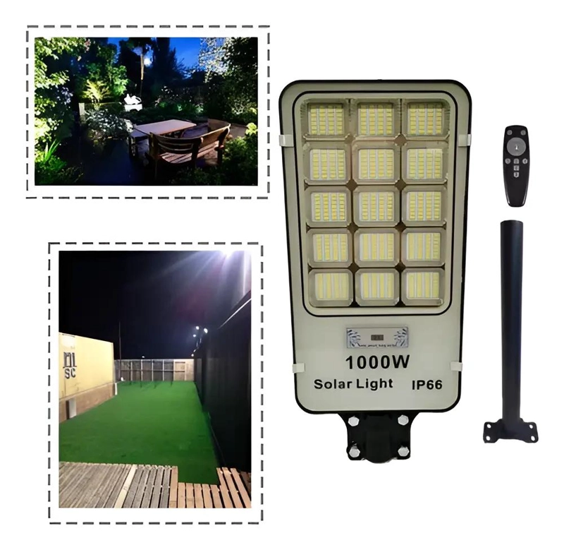 PACK 2 FOCOS SOLARES 1000W 420 LED PARA EXTERIOR - 1