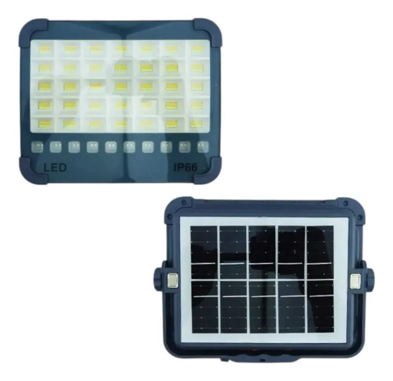 LAMPARA LED SOLAR PORTATIL 2000W CON CARGA USB Y DOBLE  L - 2