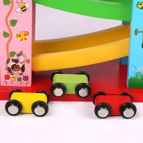 PISTA DE MADERA DE 3 PISOS PARA MINI AUTOS - 3
