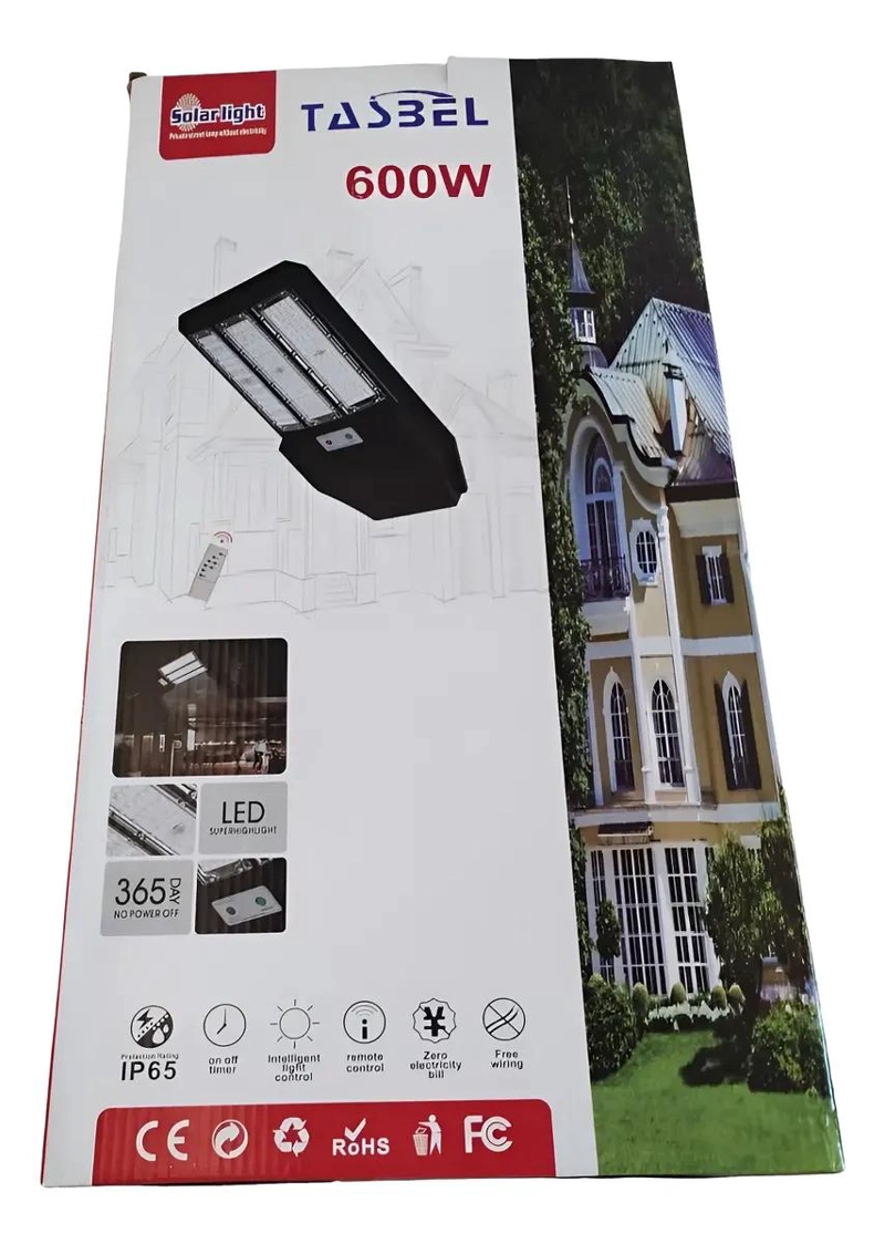 FOCO CON PANEL SOLAR 600W PARA EXTERIOR - 3