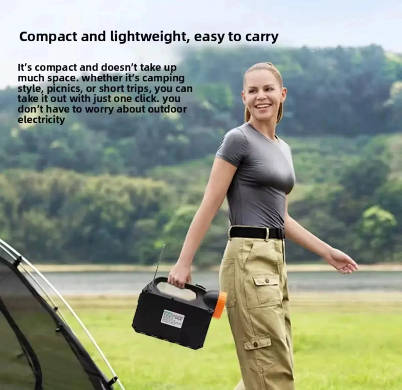 KIT SOLAR DE EMERGENCIA CON 3 AMPOLLETAS Y LINTERNA - 2