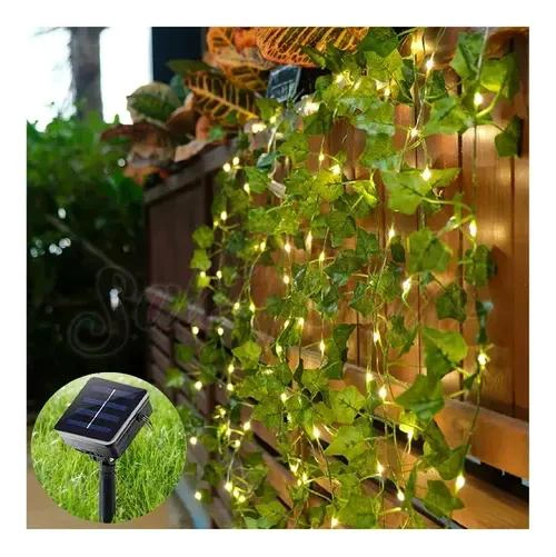 CORTINA SOLAR 2X2 M CON ENREDADERA ARTIFICIAL DECORATIVA - 1