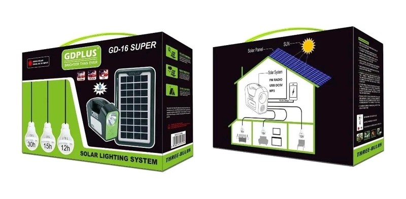 KIT SOLAR CAMPING CON AMPOLLETAS LED Y RADIO BLUETOOTH - 2