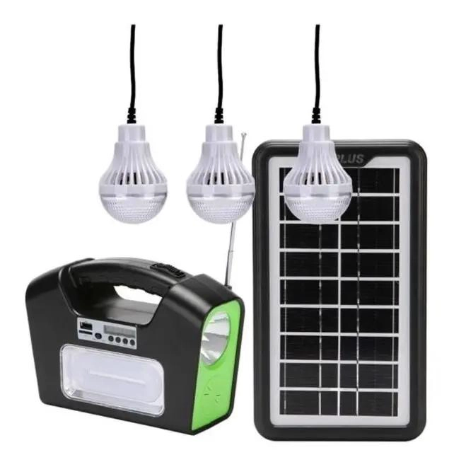 KIT SOLAR CAMPING CON AMPOLLETAS LED Y RADIO BLUETOOTH - 3