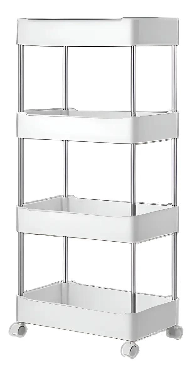 CARRITO ORGANIZADOR 4 NIVELES DELGADO PARA BAÑO O COCINA - 1