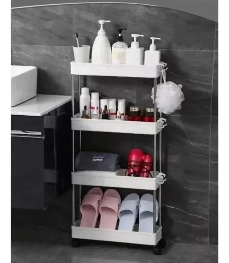 CARRITO ORGANIZADOR 4 NIVELES DELGADO PARA BAÑO O COCINA - 3