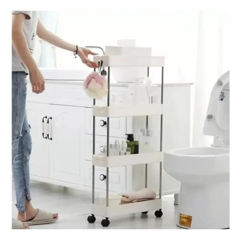 CARRITO ORGANIZADOR 4 NIVELES DELGADO PARA BAÑO O COCINA - 5