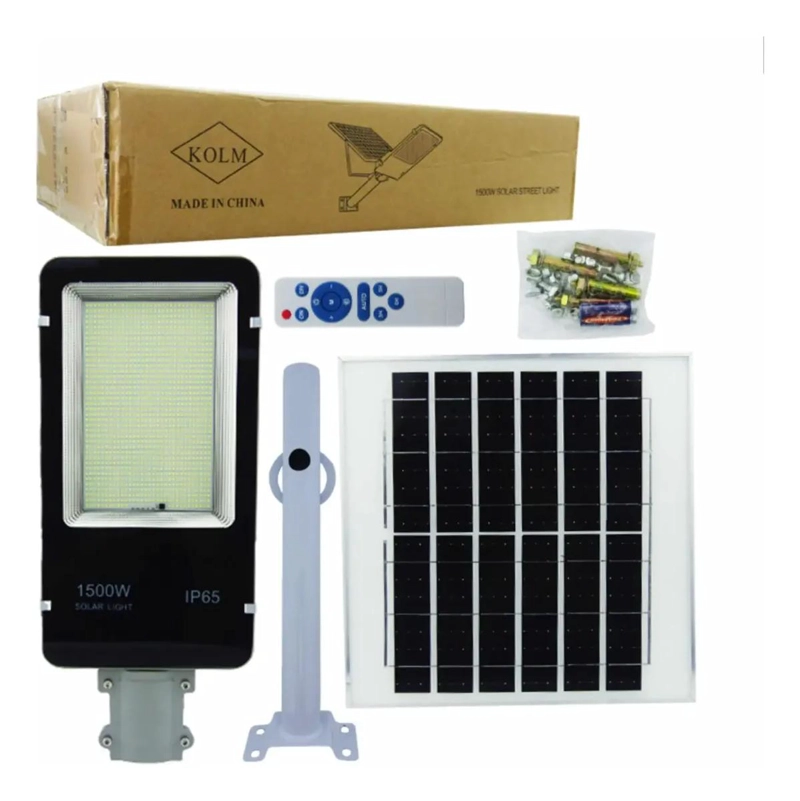 FOCO SOLAR CON BRAZO 1500W 1216 LED Y PLACA METALICA - 4