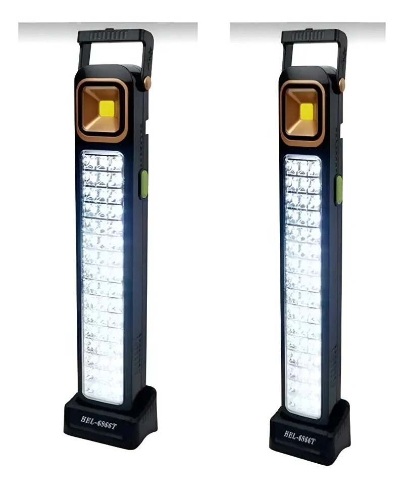 PACK 2 LAMPARAS SOLARES RECARGABLES CON 48 LEDS - 1