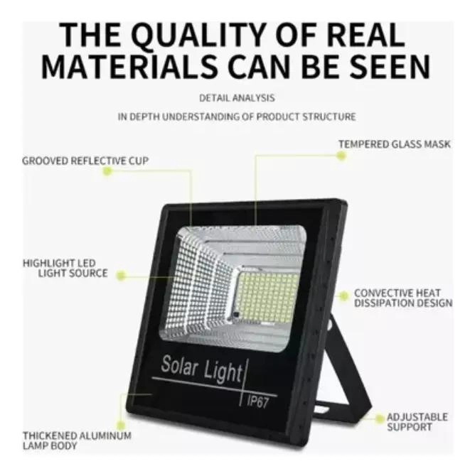 FOCO REFLECTOR SOLAR 500W PARA INTERIOR Y EXTERIOR - 2