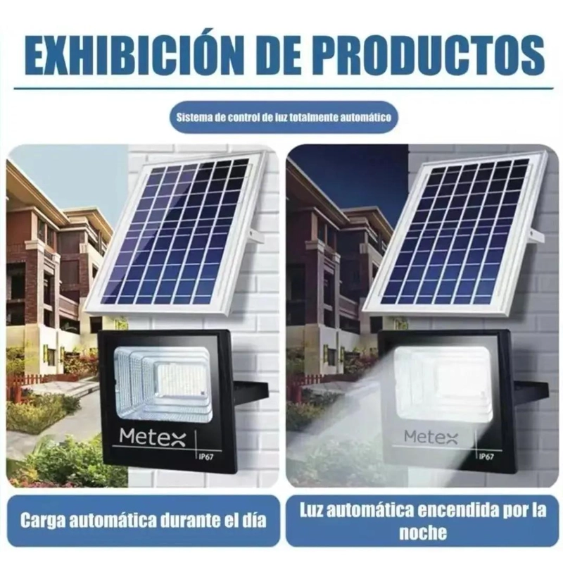 FOCO REFLECTOR SOLAR 300W PARA INTERIOR Y EXTERIOR - 3