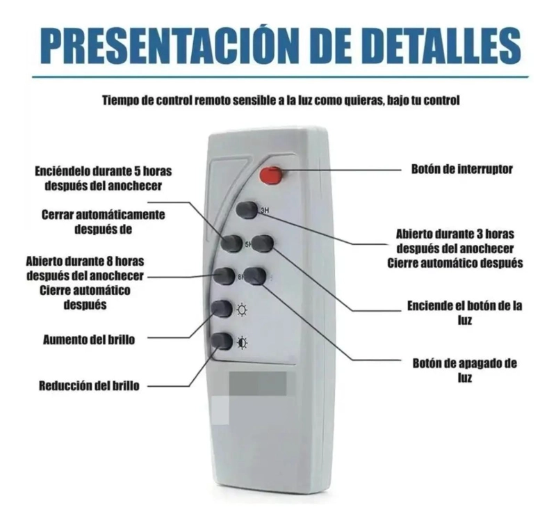 FOCO REFLECTOR SOLAR 300W PARA INTERIOR Y EXTERIOR - 5