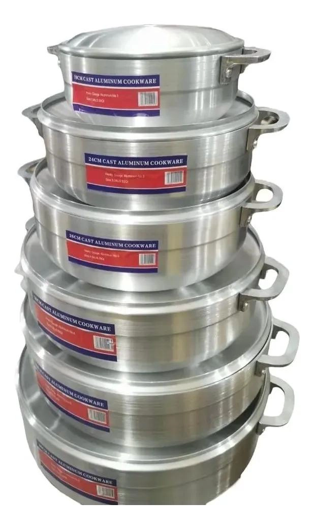 SET DE 6 OLLAS Y CALDEROS DE ALUMINIO PARA COCINA - 3