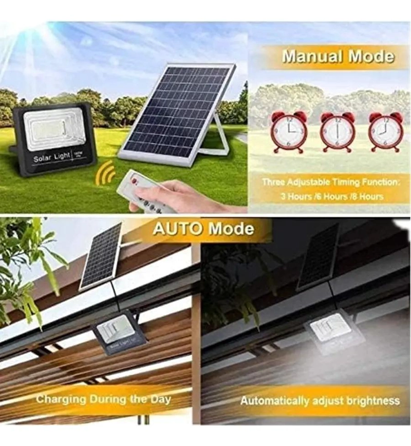FOCO SOLAR 1200W CON PANEL Y CONTROL REMOTO - 3