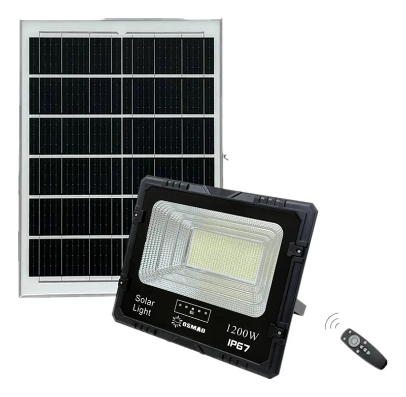 FOCO SOLAR 1200W CON PANEL Y CONTROL REMOTO - 4