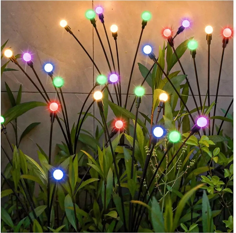 PACK 2 LUCES SOLARES COLGANTES CON BOLAS DE COLORES - 3