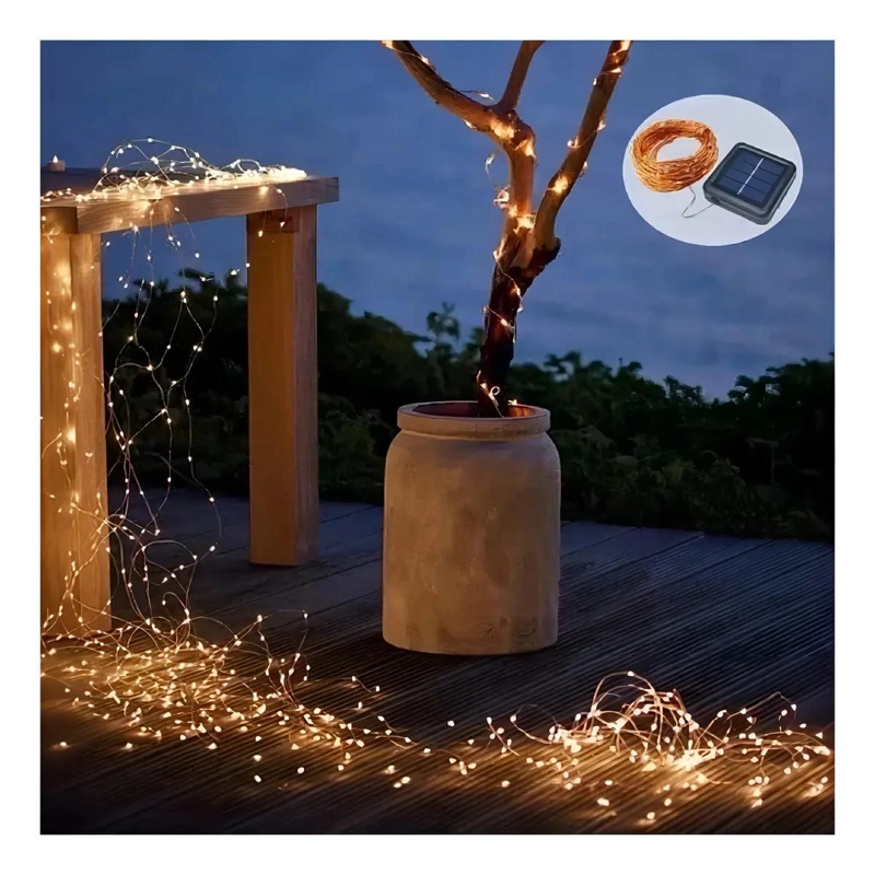 PACK 4 GUIRNALDAS LED SOLARES HADAS PARA DECORACION - 3