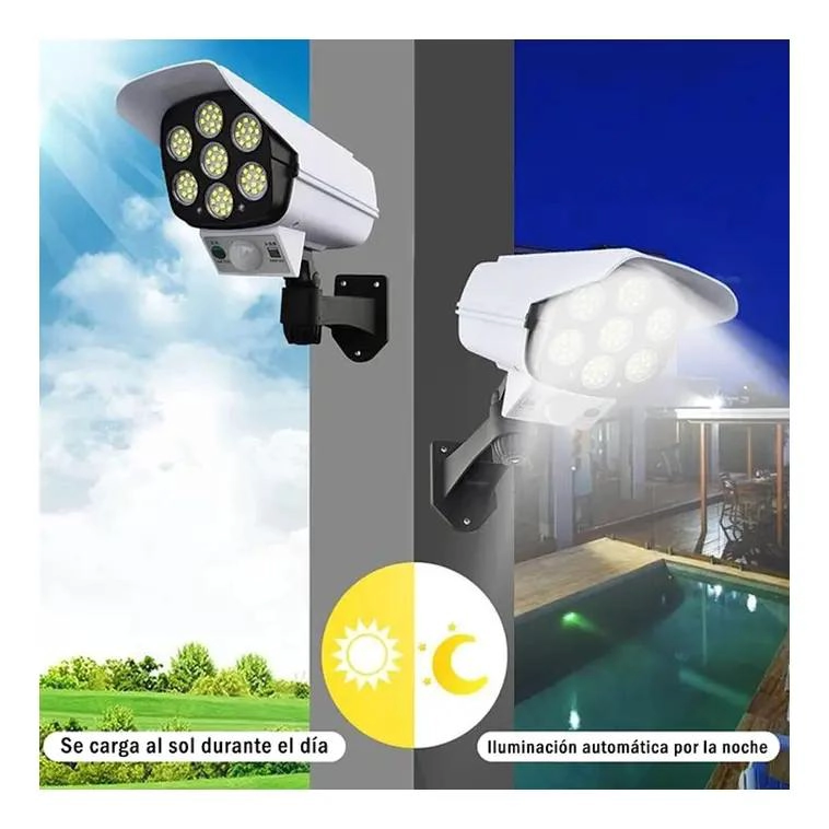FOCO SOLAR CON SENSOR DE MOVIMIENTO Y CONTROL REMOTO - 2