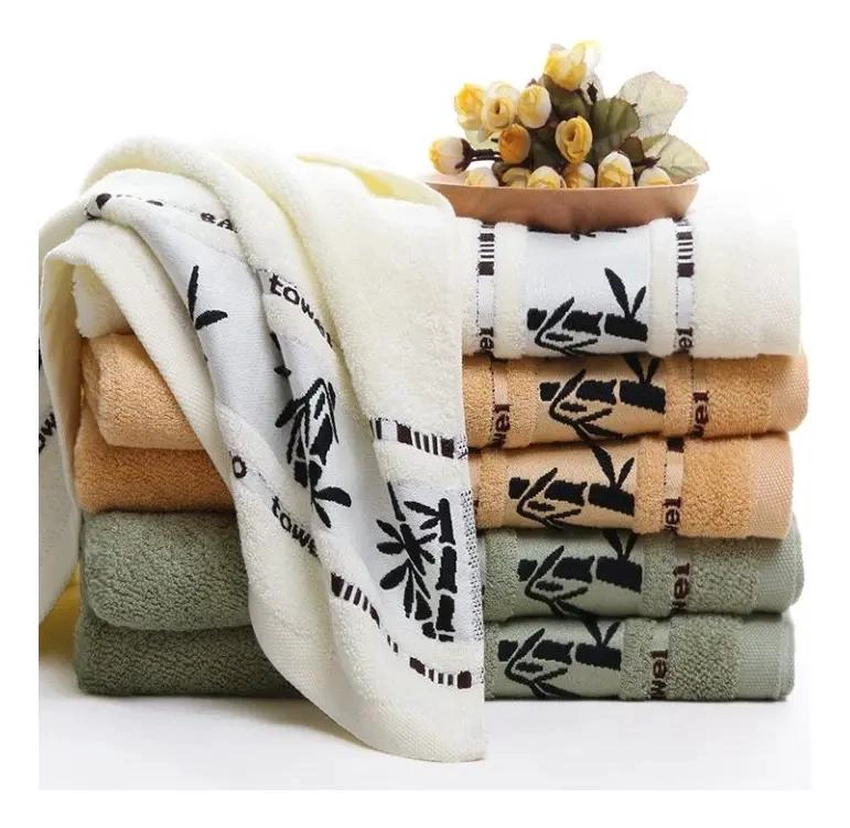 SET 4 TOALLAS DE BAÑO ALGODON BAMBOO SUPER SUAVES - 1