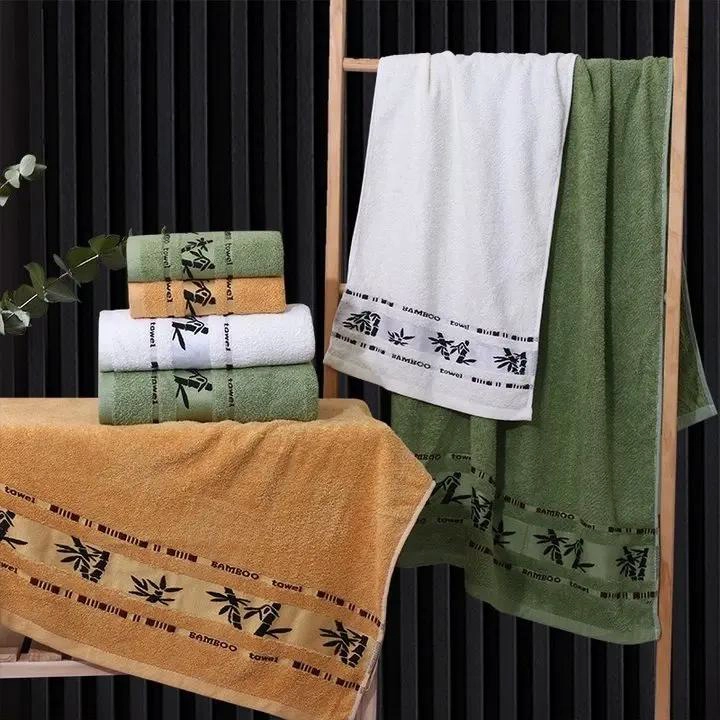 SET 4 TOALLAS DE BAÑO ALGODON BAMBOO SUPER SUAVES - 3