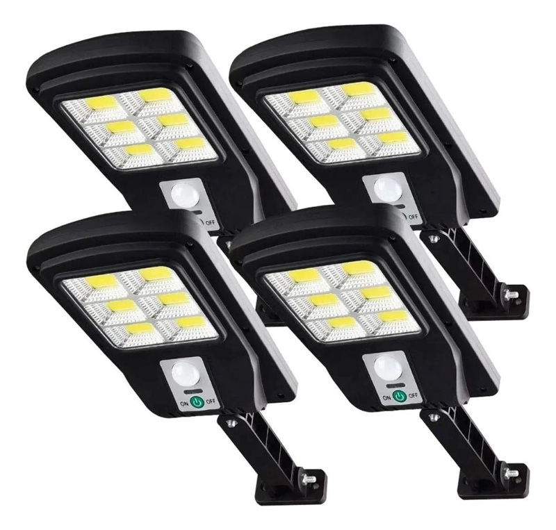 PACK 4 FOCOS SOLARES LED CON SENSOR DE MOVIMIENTO - 1