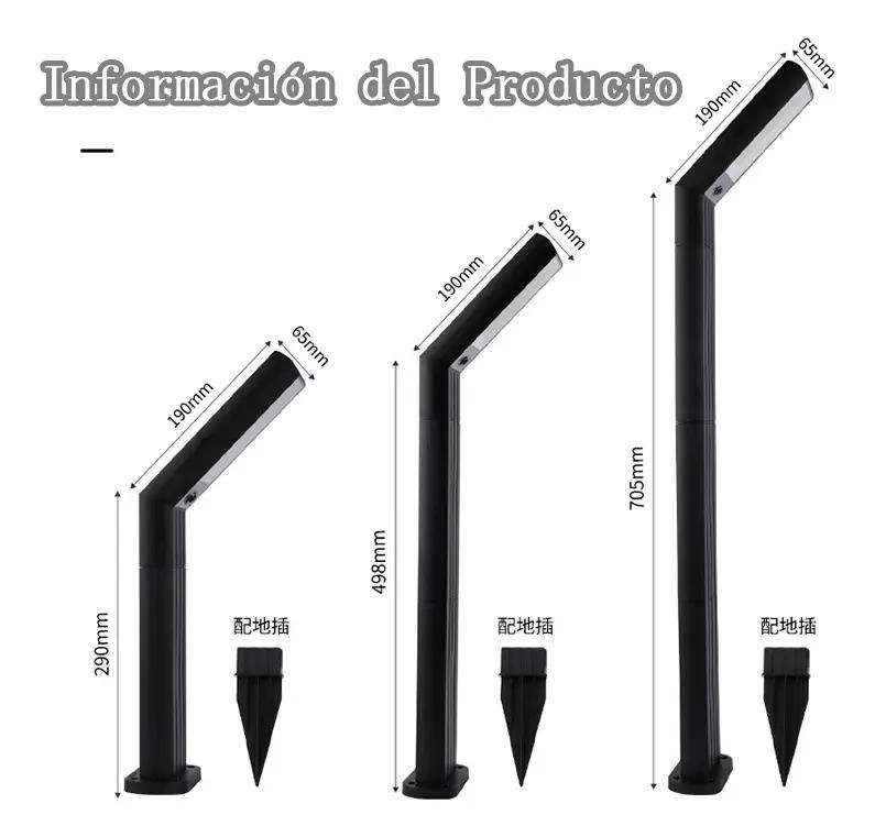 FAROL SOLAR EXTERIOR PARA JARDIN CON ESTACA - 2