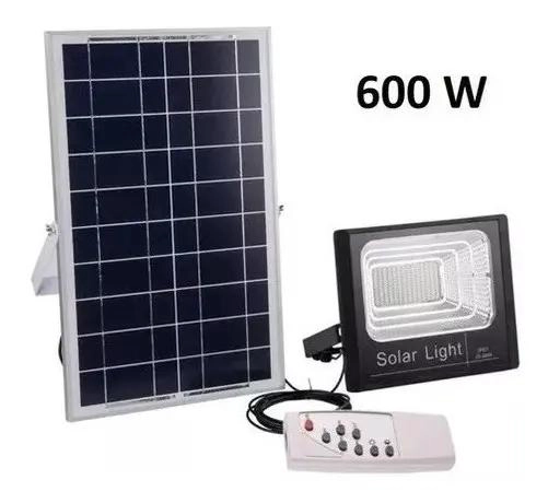 FOCO SOLAR 600W CON PANEL SEPARADO Y CONTROL REMOTO IP67 - 2