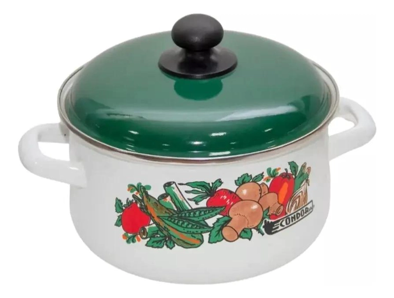 CACEROLA ENLOZADA VINTAGE 20 CM 2.2 LITROS - 1