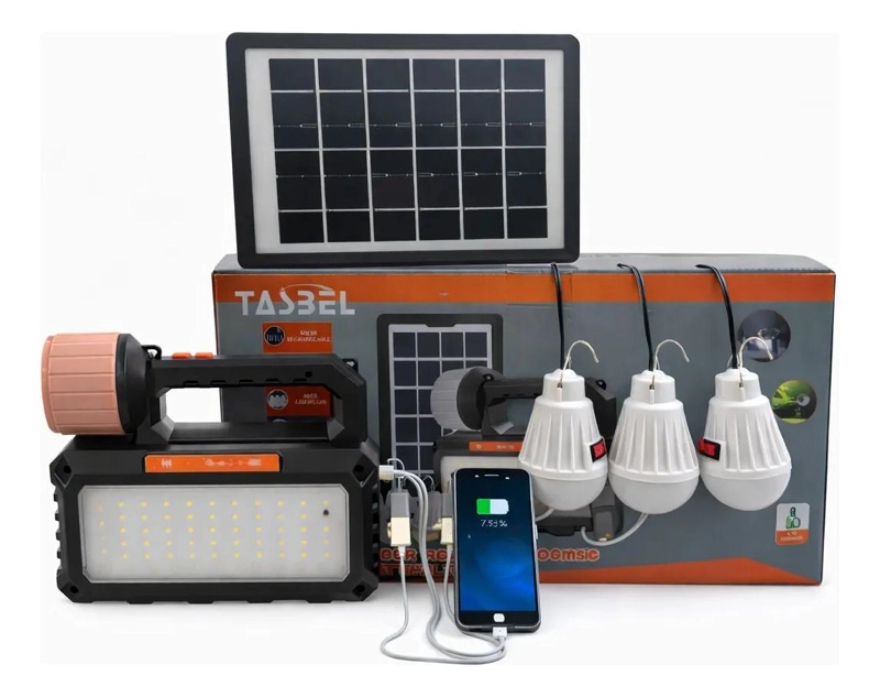 KIT SOLAR MULTIFUNCIONAL CON RADIO BLUETOOTH Y USB - 1