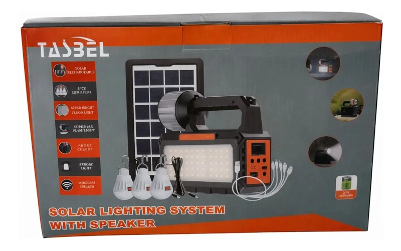 KIT SOLAR MULTIFUNCIONAL CON RADIO BLUETOOTH Y USB - 4